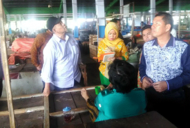 Sidak Komisi II DPRD Kota Bengkulu di Pasar Barukoto II Kota Bengkulu, Kamis (3/11/2016)