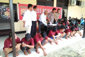 Polres Bengkulu Selatan berhasil mengamankan 7 kawanan pelaku jambret