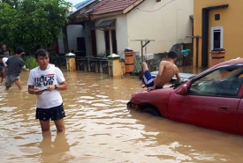 Dampak banjir di Sawah Lebar Kota Bengkulu