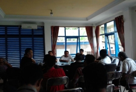 Dedy Wahyudi saat silaturahmi bersama pengurus PWI Bengkulu
