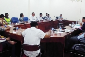 Jukir hearing bersama komisi II DPRD Kota Bengkulu di ruang rapat Ratu Samban, Rabu (14/12/2016).