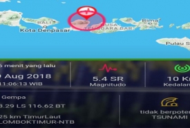 Gempa bumi di Nusa Tenggara Barat