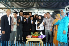 Wabup Kepahiang Neti Herawati Menghadiri peringatan HUT Desa Meranti Jaya Rabu (23/1/2019)