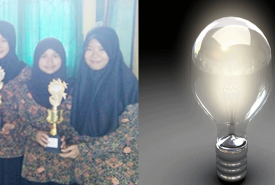 Tiga siswi cantik SMA Negeri 7 BS, Cia siswi kelas XII IPA 1, Anita Putri Kelas XII IPA 2, dan Nova Novita Kelas XII IPA 1