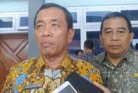 Kajati Bengkulu Sendjun Manulang, SH., MH didampingi Kasi Datun Bambang Pramadi, SH., MH