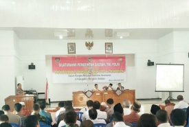 Pemerintah Daerah, TNI, Polri menggelar acara silahturahmi dengan Tokoh Masyarakat, Tokoh Adat, Tokoh Agama, dan Tokoh Pemuda di gedung Reptaloka Pemda Bengkulu Selatan, Kamis (24/11/2016) pukul 09.00 WIB