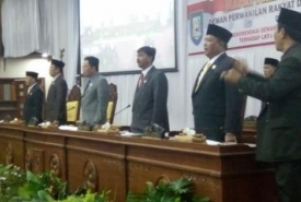 Paripurna Istimewa Penyampaian Rekomendasi DPRD Provinsi Bengkulu terhadap Laporan Keterangan Pertanggungjawaban.
