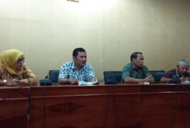 Pansus Aset DPRD Kota Bengkulu, gelar konferensi pers pada hari Selasa sore
