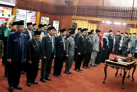 Gubernur Bengkulu saat mengambil sumbah jabatan