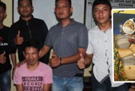Pelaku pembunuhan diamankan Polisi, insert (foto korban)