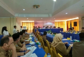 Rapat Kerja Pemberdayaan Masyarakat Anti Narkoba di hotel Raffles City Bengkulu, Selasa (10/04/2018).