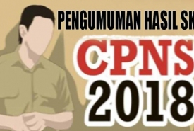 Pengumuman Hasil Seleksi Kompetensi Dasar (SKD)  Tahun 2018