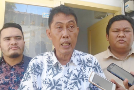 RD, tersangka dugaan korupsi pada pengadaan bibit ikan tahun 2015 di DKP Provinsi Bengkulu