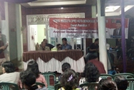 Anggota DPRD Kota Bengkulu Hotman Nababan saat menggelar reses