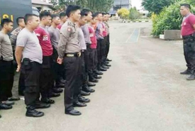 30 Anggota Sahbara Polres Bengkulu Selatan saat mengikuti upacara pelepasan