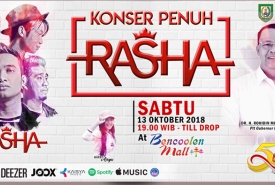 Plt Gubernur Bengkulu Rohidin Mersyah mendukung penuh Rasha Band sebagai band lokal berbakat
