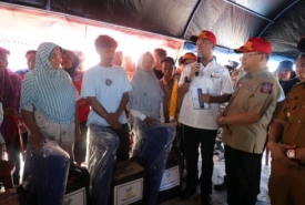 Kunjungan Mensos Obati Duka Warga Terdampak Banjir