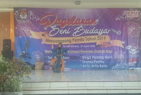 Pagelaran seni dan budaya oleh KPU Kaur