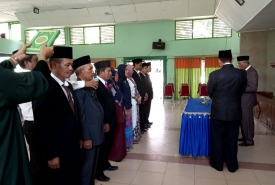 Pengambilan Sumpah Jabtan Pejabat IAIN Bengkulu