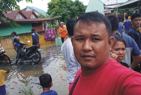 Kondisi Desa Genting di Kecamatan Bang Haji Kabupaten Bengkulu Tengah pasca banjir