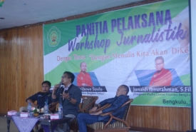 Workshop jurnalistik di IAIN Bengkulu