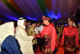 Presiden Jokowi pada Pembukaan Musabaqah Tilawatil Quran (MTQ) Nasional ke-27 di Arena Utama MTQ Nasional, Kota Medan, Provinsi Sumatra Utara