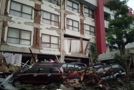 Kondisi pasca gempa bumi di Sulawesi