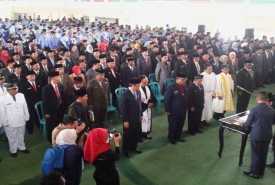 Para Pejabat Eselon II, III dan IV Sebelum Disumpah