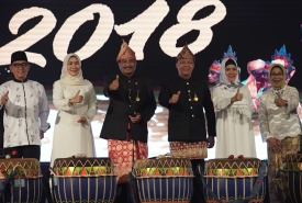 Penutupan Festival Tabut di Bengkulu yang dihadiri Menteri Pariwisata RI Arief Yahya